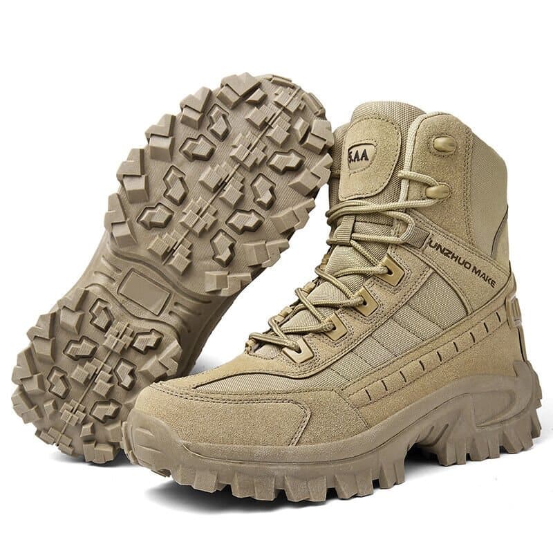 Weston work boots pair view side profile and outsole final