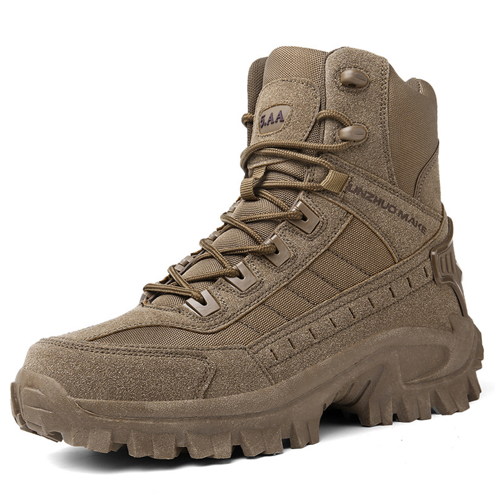 Weston work boots three-quarter angle view on white background